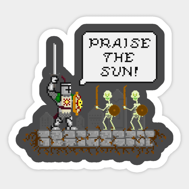 Praise the Sun! Sticker by LordNeckbeard